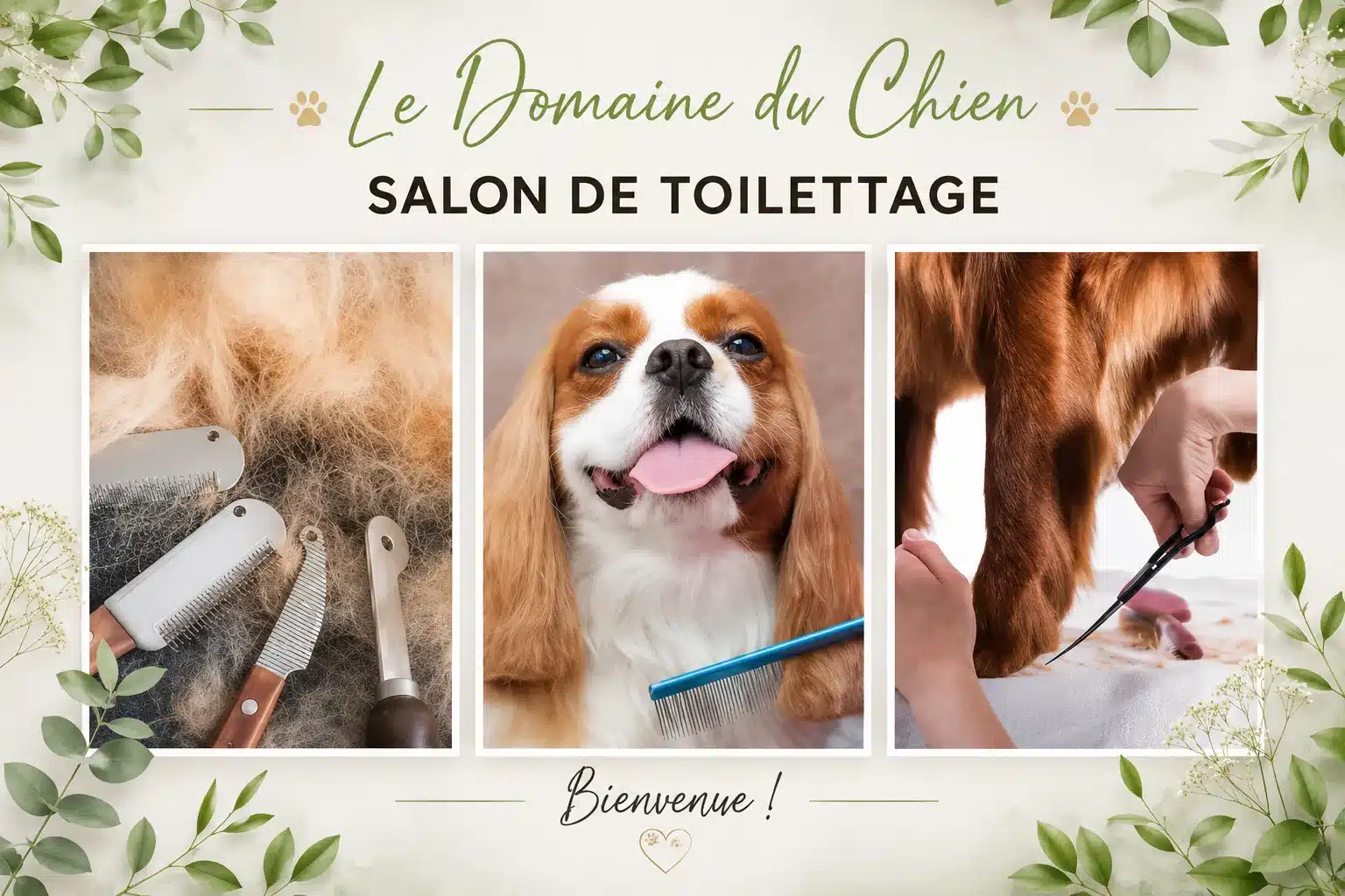 Le domaine du chien toilettage